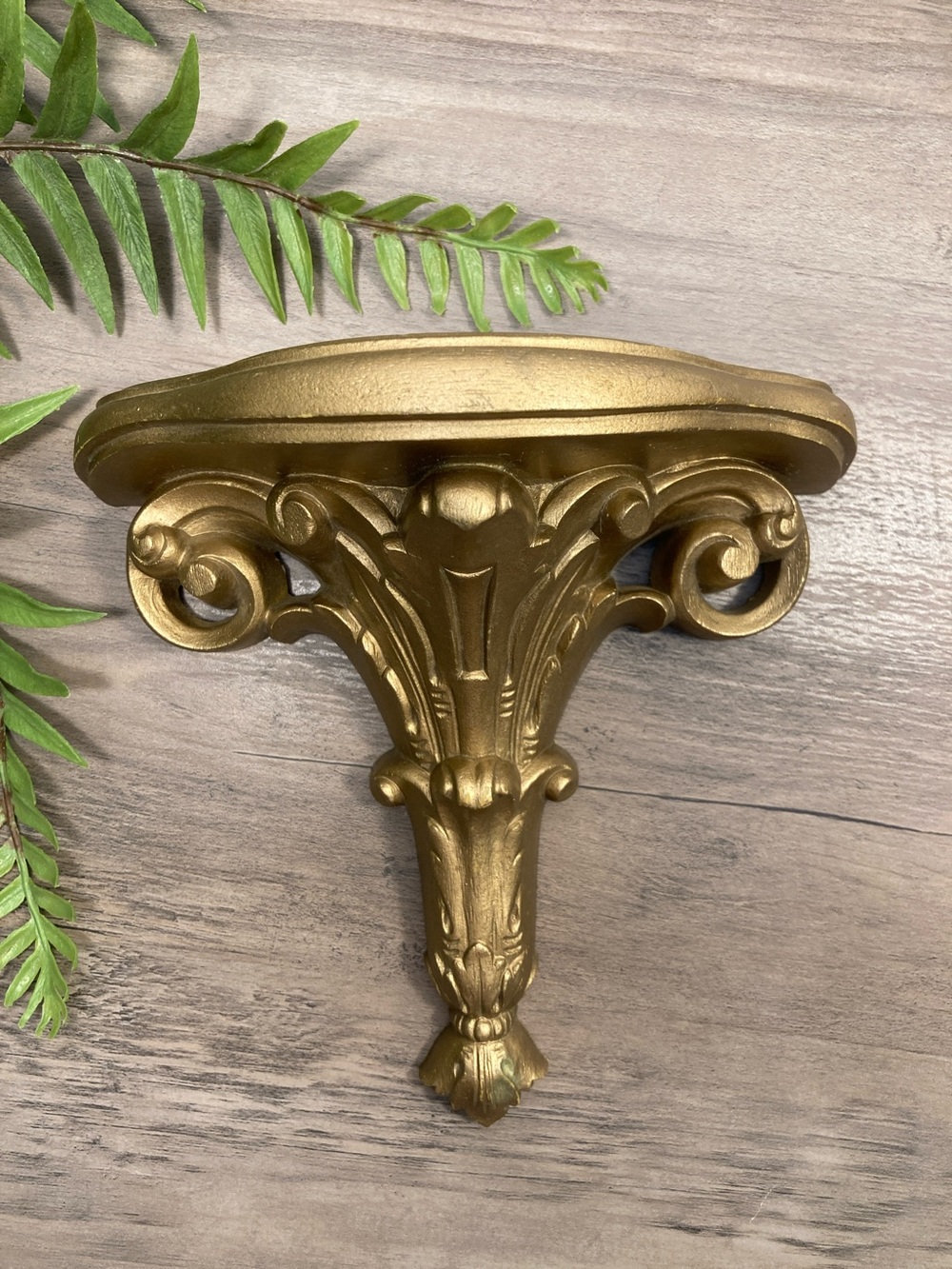 Vintage Burwood Decorative Wall Shelf Classic Ornate Hollywood Regency